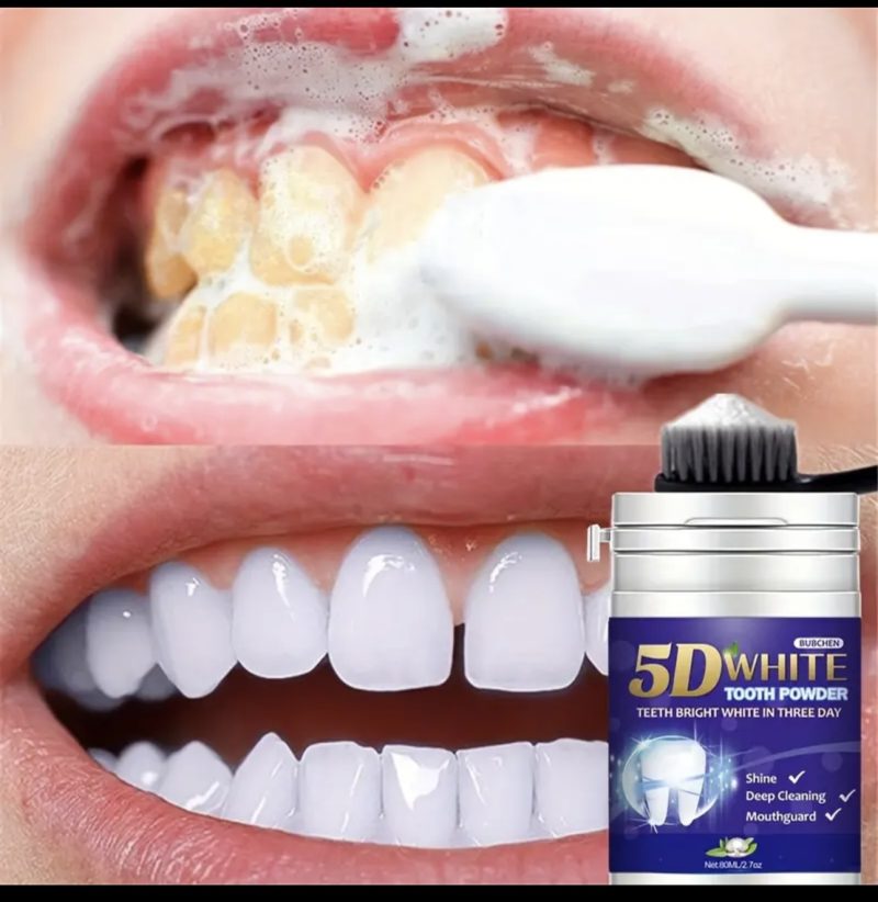 Teeth Whitening Powder, Tooth Cleaning Powder, Fresh Mint Flavor, Effective Shine And Deep Cleaning Toothpowder
