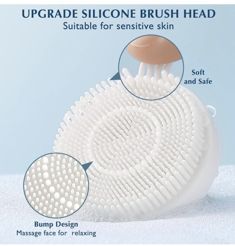 COSLUS Facial Rotating Brush Face Cleansing: 7 in 1 Electric Exfoliator Rotating Cleanser Waterproof Gentle Exfoliating, Deep face Scrubbing Skin Care Suitable for Most People Set - Image 3