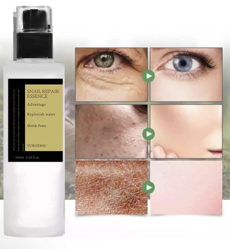Snail Mucin Essence,Snail Mucin Skin Care Sets &Kits,Snail Mucin Face Creamf or Anti Wrinkle,Hydrating Hyaluronic AcidSerum,Niacinamide Serum,Smooth Fine Lines &Face Moisturiser(Cream+Essence Set) - Image 3
