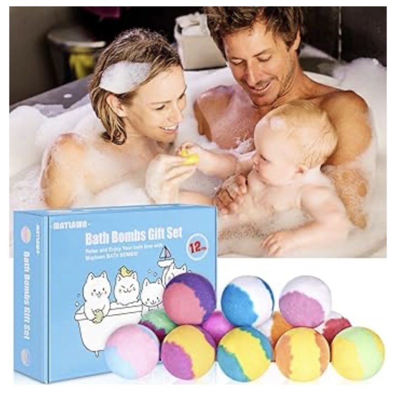 Bath Bombs Gift Set, 12pcs Handmade Fizzy Bubble Bath Bombs, Vegan & Cruelty Free, Perfect for Bubble and Spa Bath, Birthday Mothers Day Gifts Idea for Her/Him, Wife, Girlfriend - Image 6